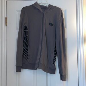 Gray Long Sleeve Zip